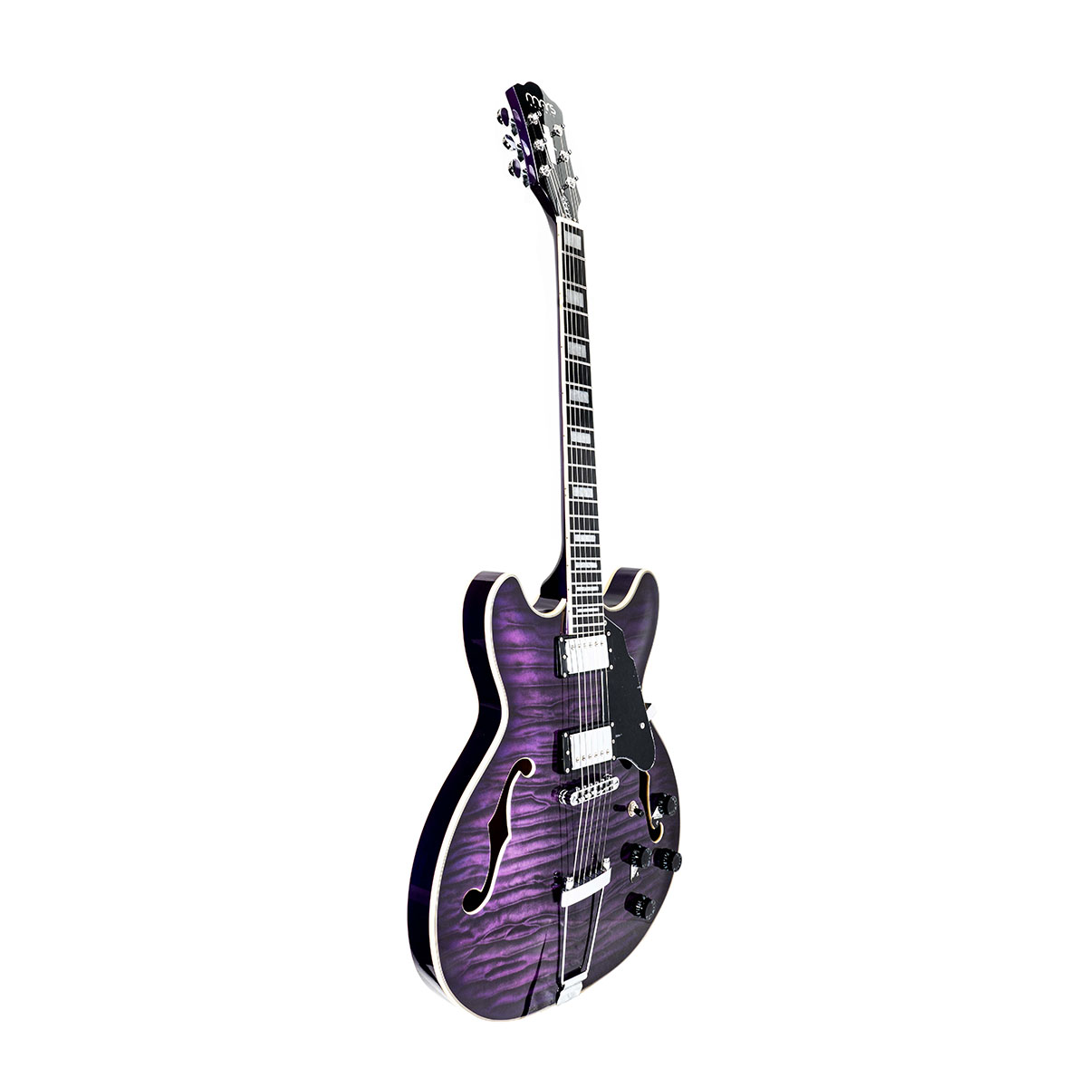 GUITARRA ELECTRICA MARS HB335CM MORADA image number null