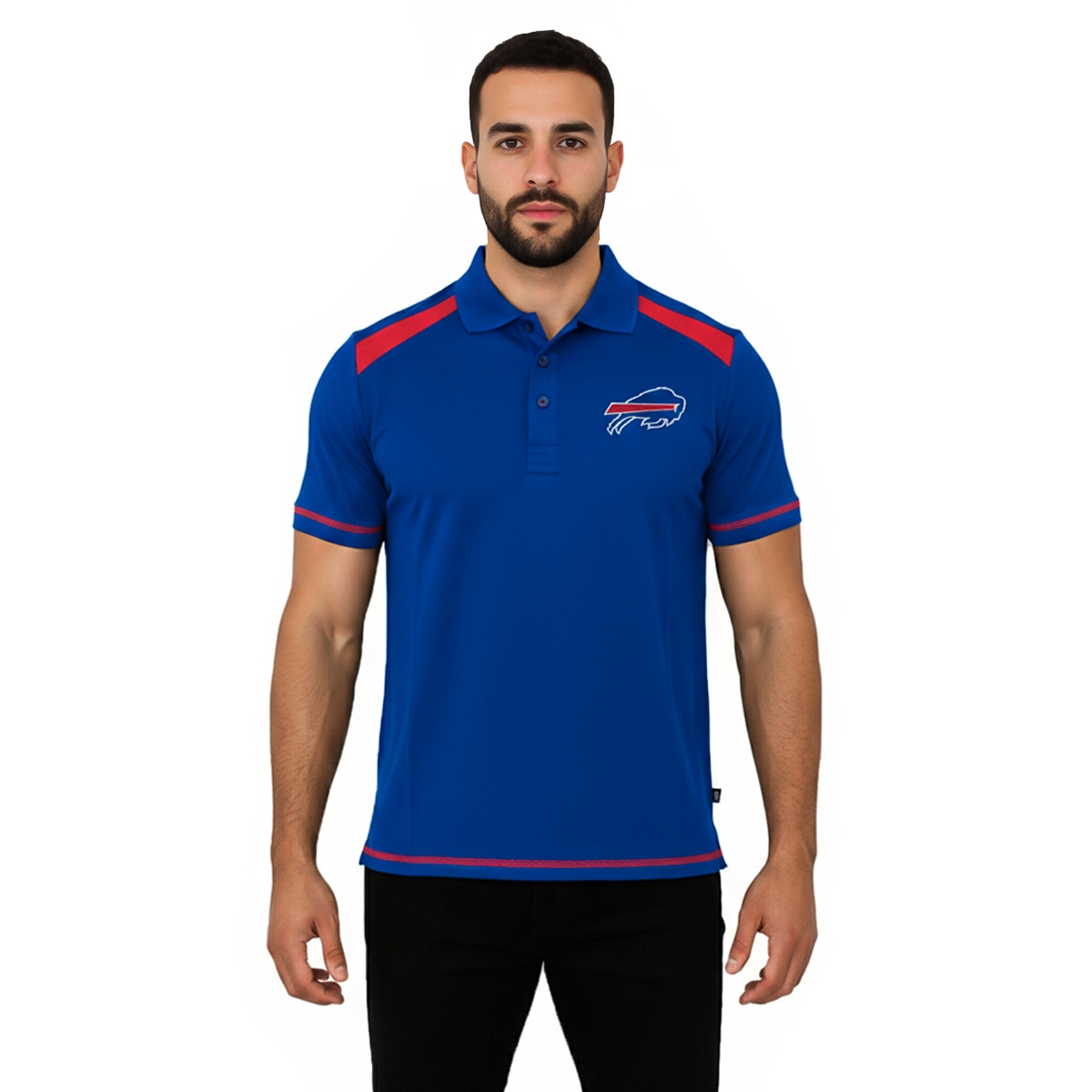 Playera Polo F&uacute;tbol Americano NFL Bills Manga Corta para Hombre image number null