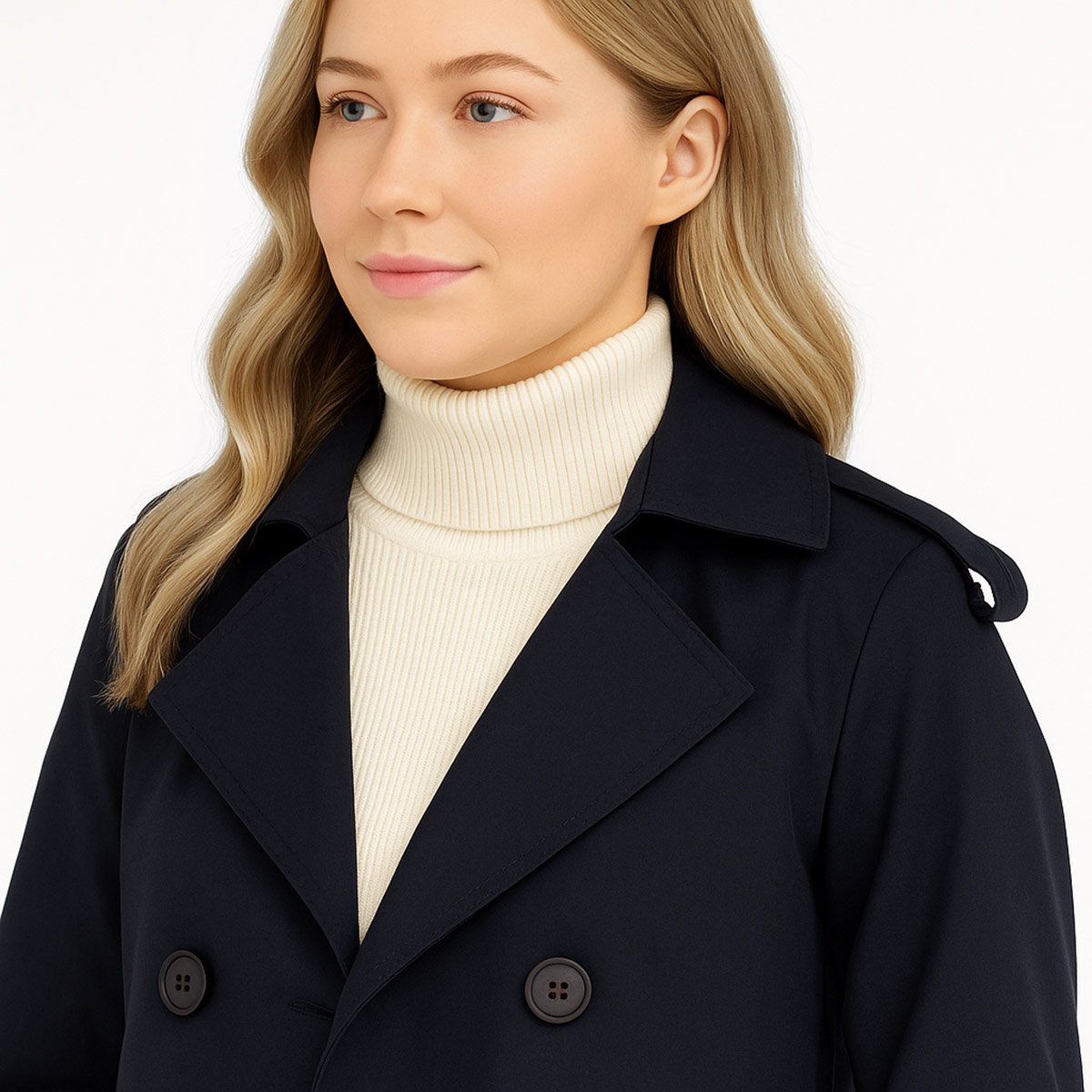 Gabardina Corta Forever 21 para Mujer Junior image number null