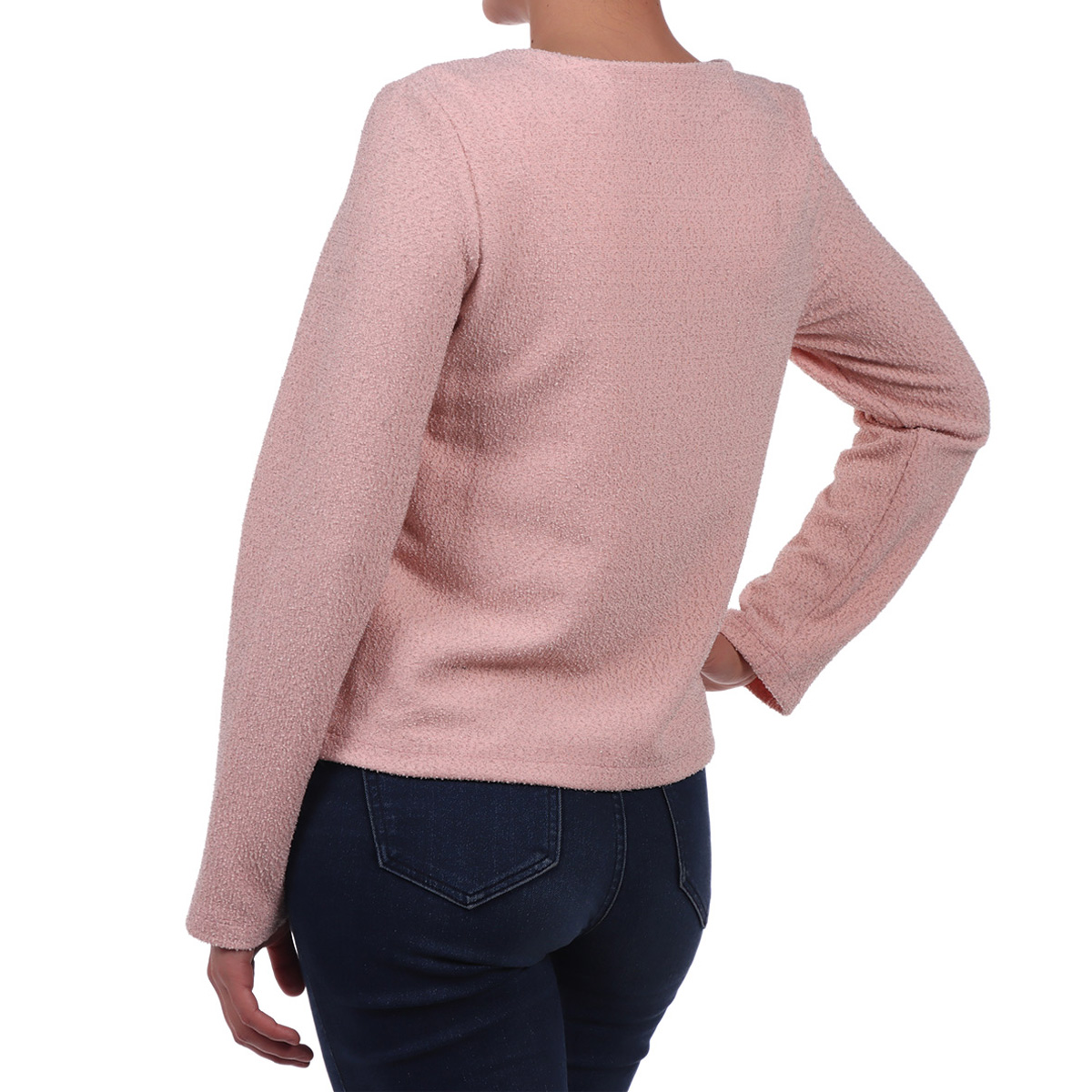 Saco Texturizado con Botones y Bolsillos Zucca para Mujer image number null