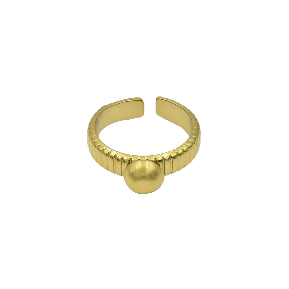 Set De 2 Anillos Dorados  Lulu Para Mujer image number null