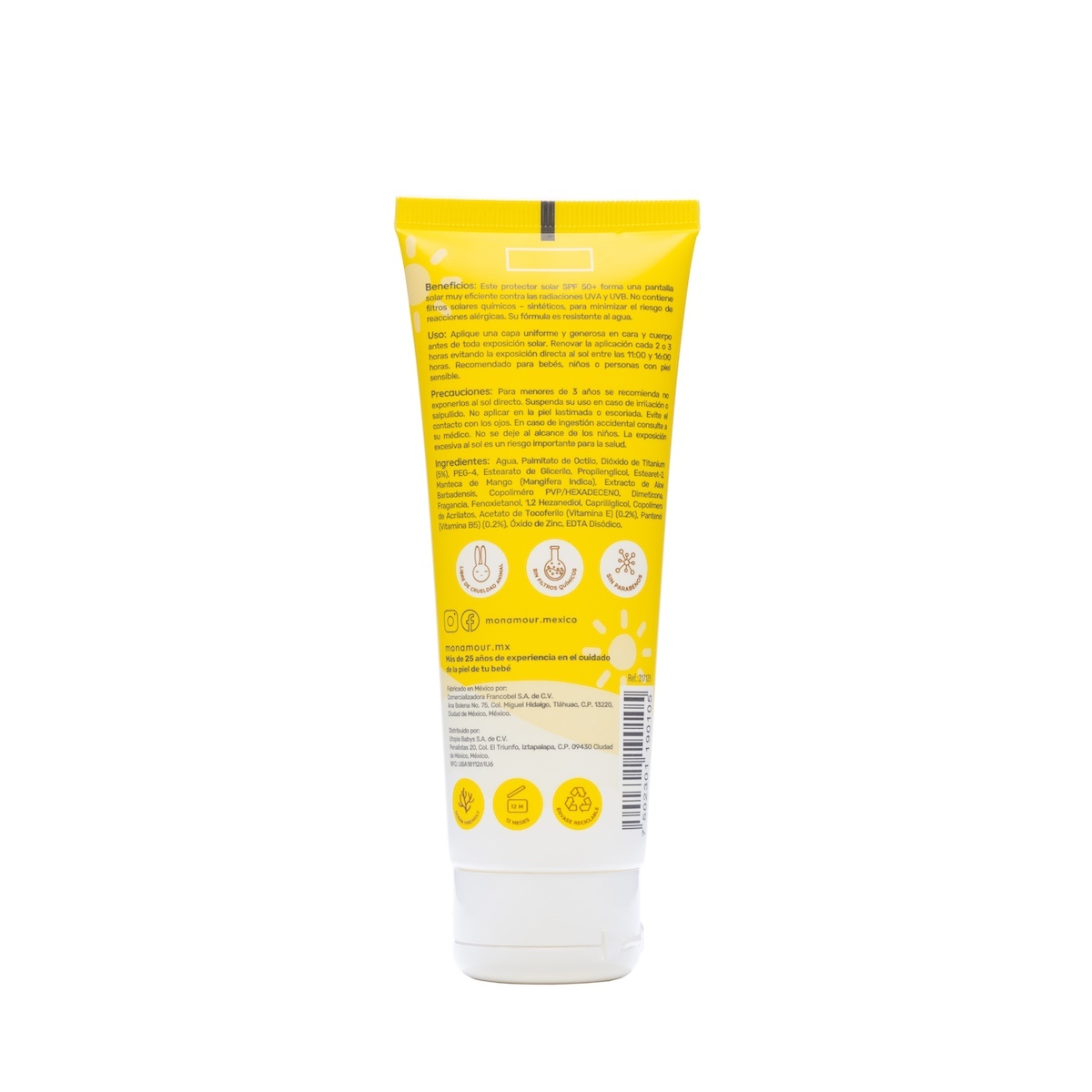 Protector Solar Mon Amour de Cara y Cuerpo 120 ml image number null