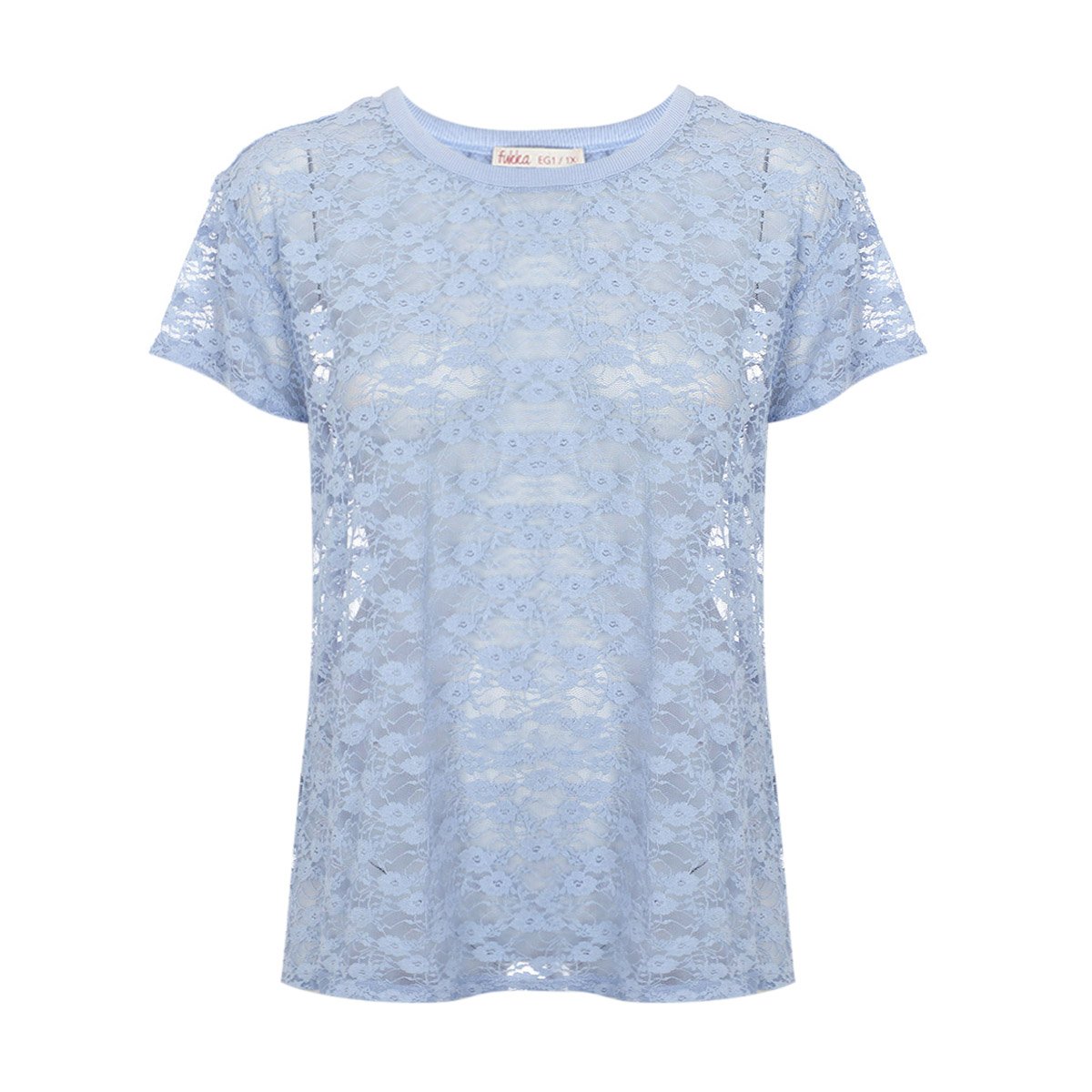 Playera Manga Corta Fukka para Mujer Tallas Extra image number null