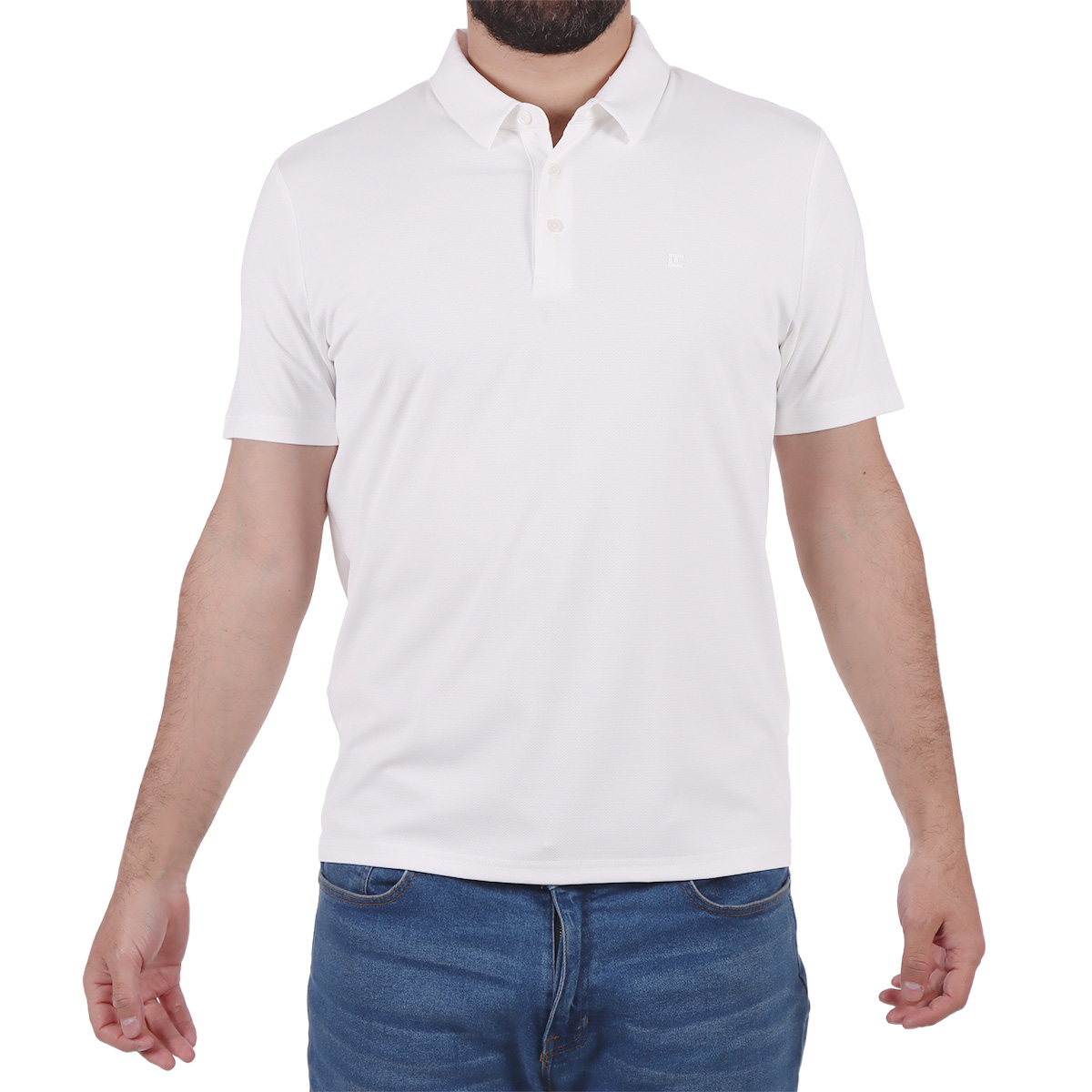 Playera Polo Blanca Manga Corta Ted Lapidus para Hombre image number null