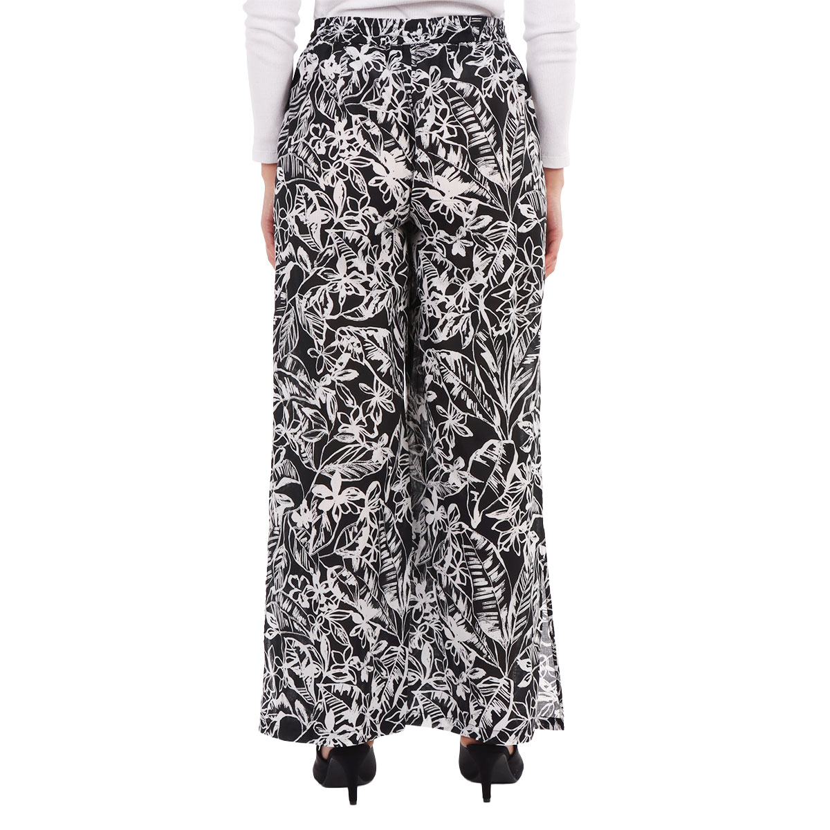 Pantal&oacute;n Amplio Estampado Floral OVS para Mujer image number null