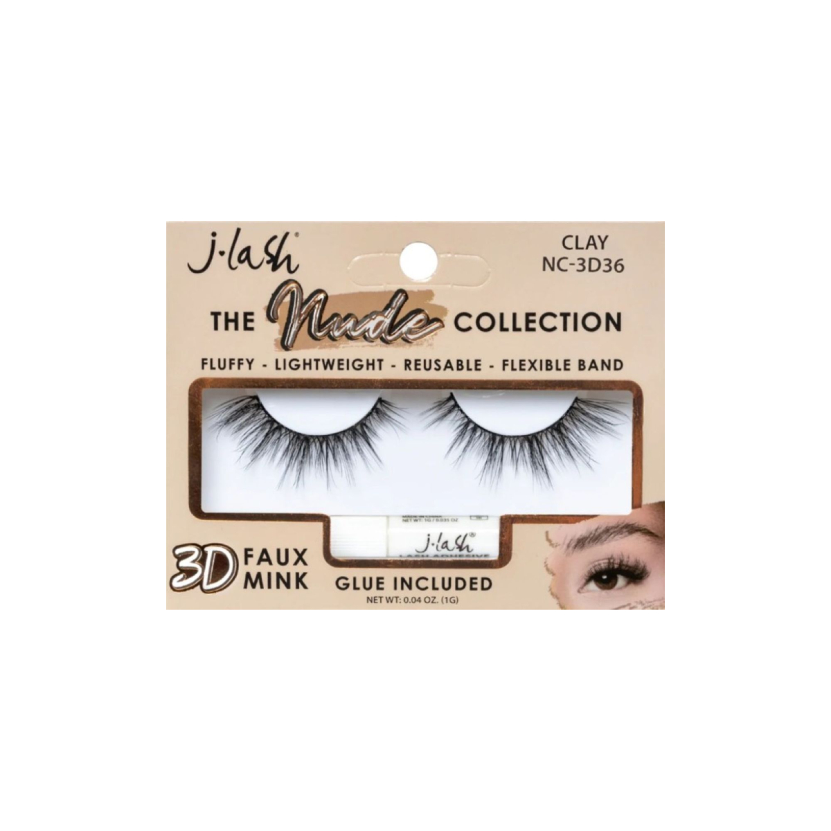 The Nude Collection Incluye Pegamento Clay J Lash image number null