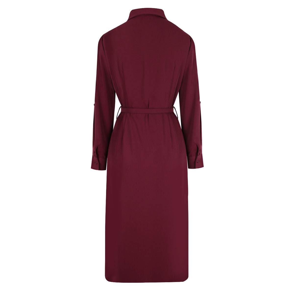 Vestido camisero con cintur&oacute;n al tono para Mujer Petite JUST BY BASEL image number null