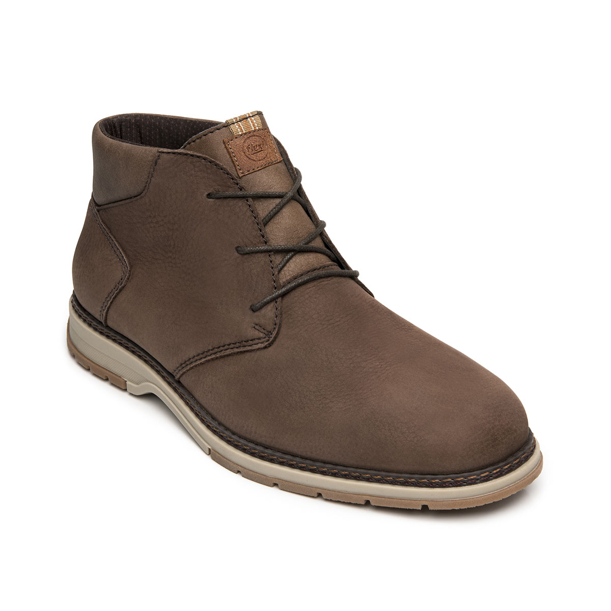Bota Casual en Piel Flexi Caf&eacute; para Hombre image number null