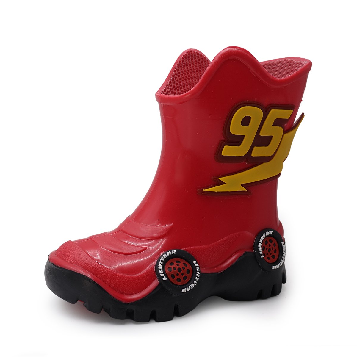 Bota de Lluvia Bubble Gummers Dise&ntilde;o Disney Cars Rojo para Ni&ntilde;o image number null