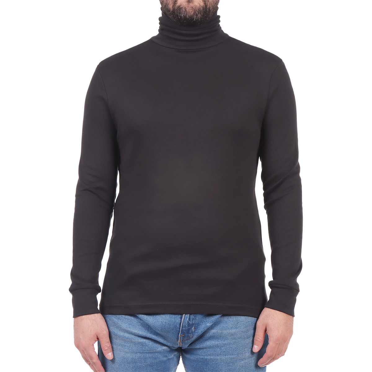 Su&eacute;ter Cuello Alto Algod&oacute;n Cl&aacute;sico Liso OVS para Hombre image number null