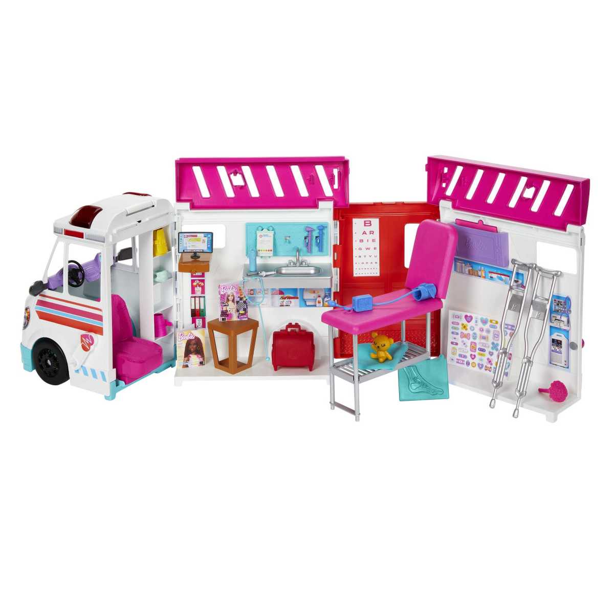 Barbie Profesiones Set De Juego Cl&iacute;nica De Atenci&oacute;n M&eacute;dica image number null