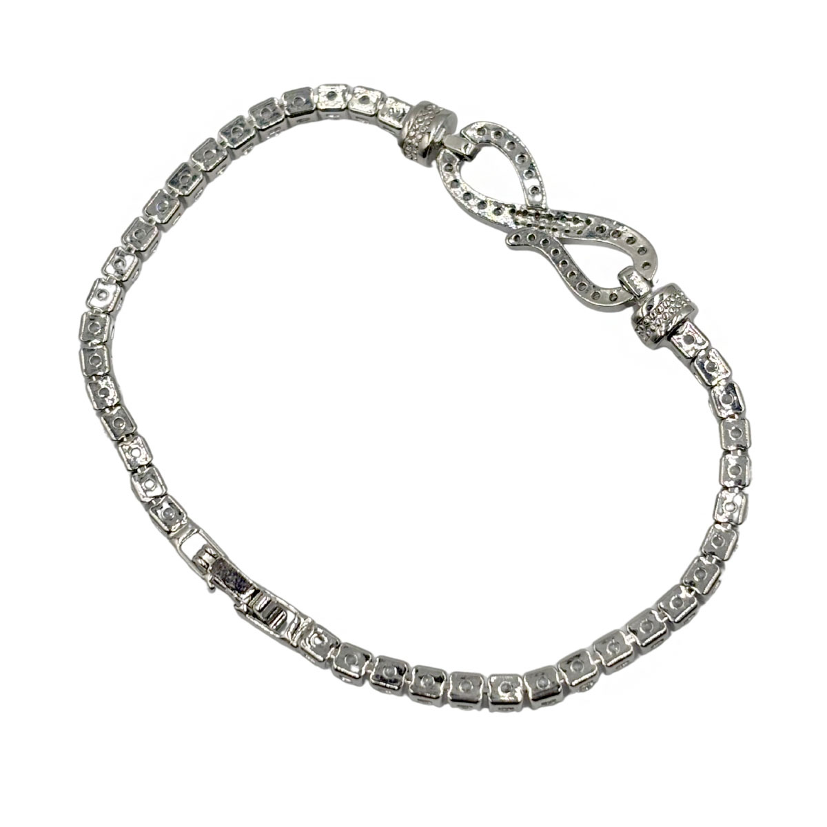 Pulsera Infinito Plateado Aktuales Para Mujer image number null