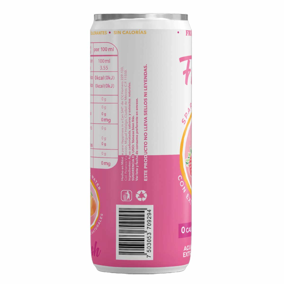 &nbsp;Agua Gasificada Fresa Fresh 355ml image number null
