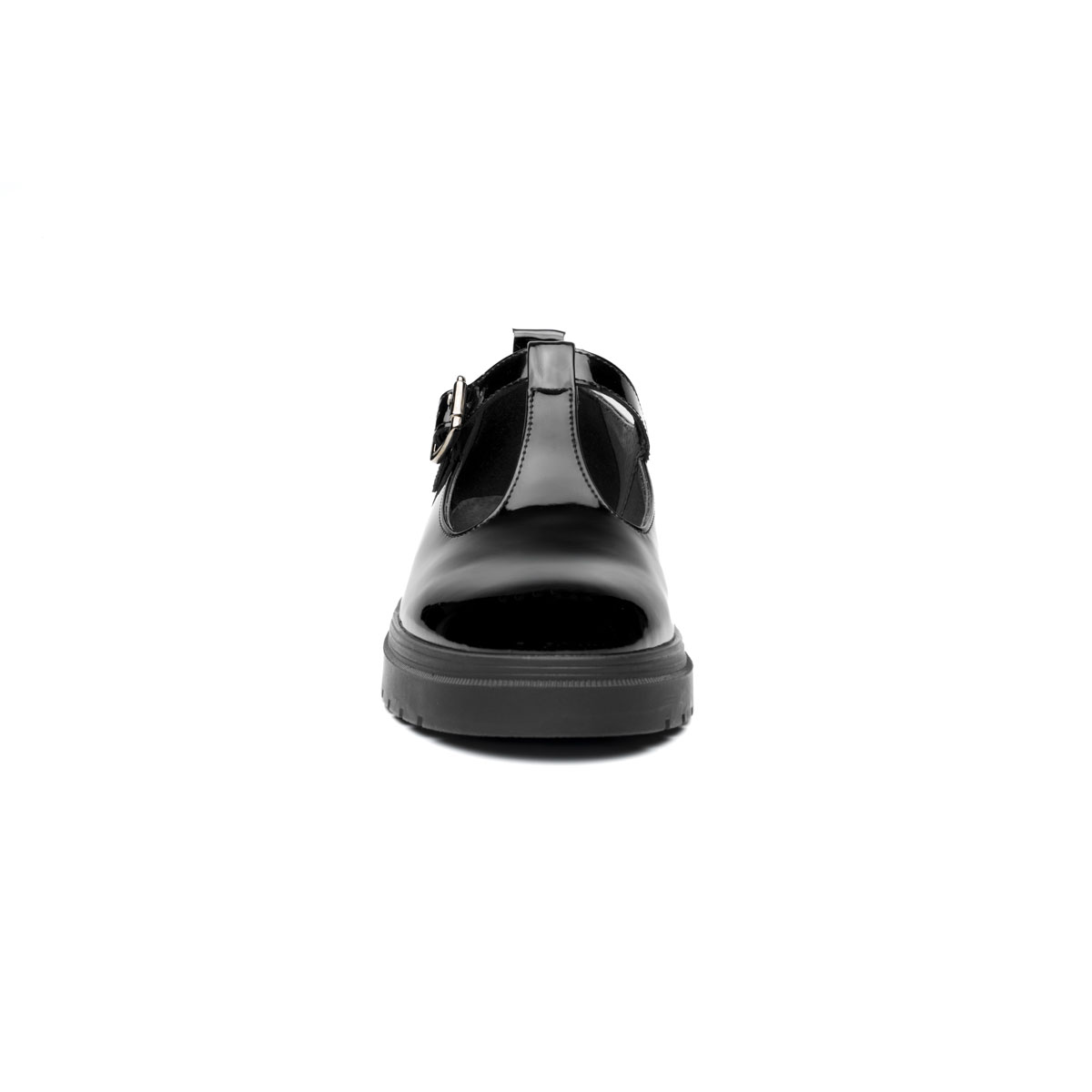 Zapato Escolar en Charol Antica Flexi Suela Gruesa Ajuste Hebilla para Ni&ntilde;a image number null