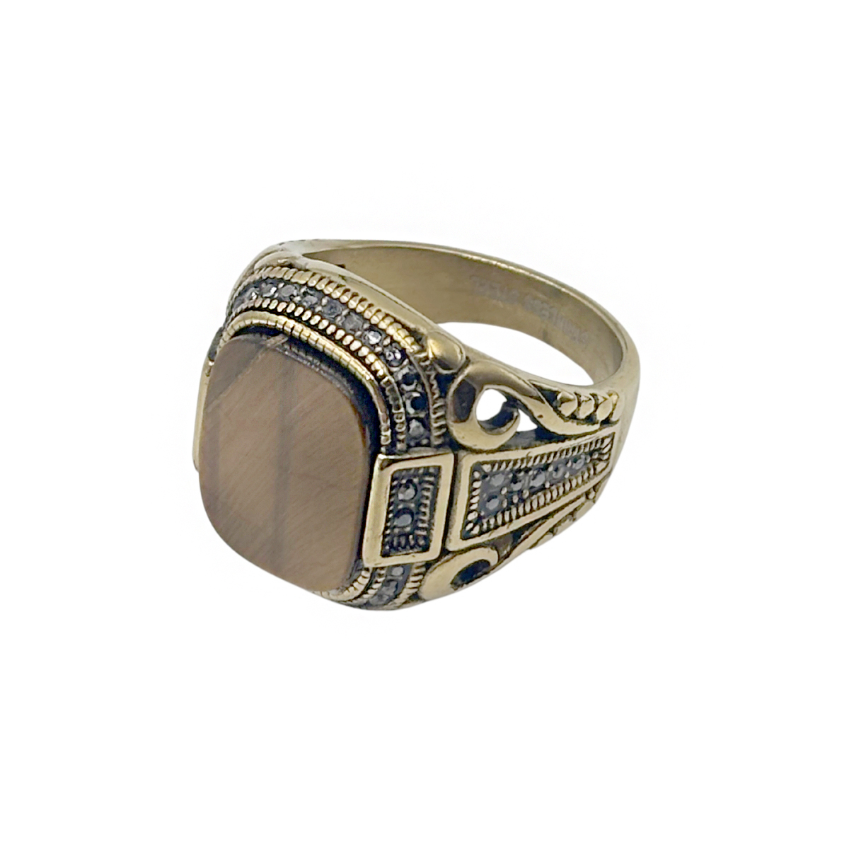 Anillo Ojo Tigre Acero Inox H Aktuales para Hombre image number null